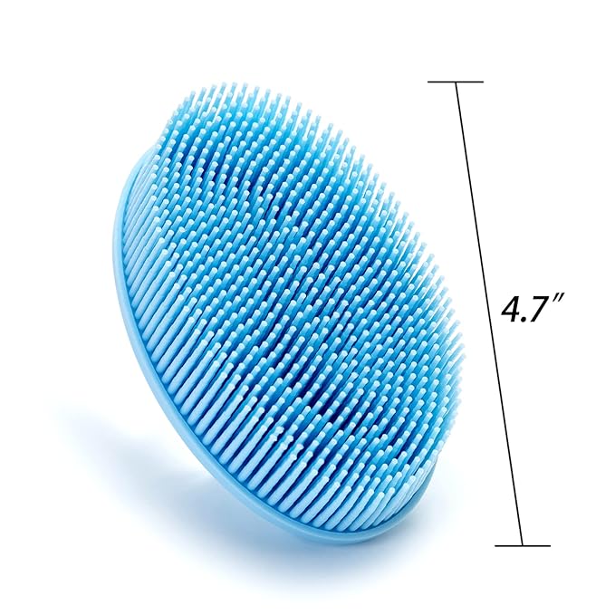 Premium Sensory Brushes for Kids or Autism,Soft Silicone Body Scrubber,2 in 1 Sensory Room Occupational Therapy,Silicone Loofah,Pets Shower Brush Bath Brush Shampoo Brush (3pcs(Spiked))
