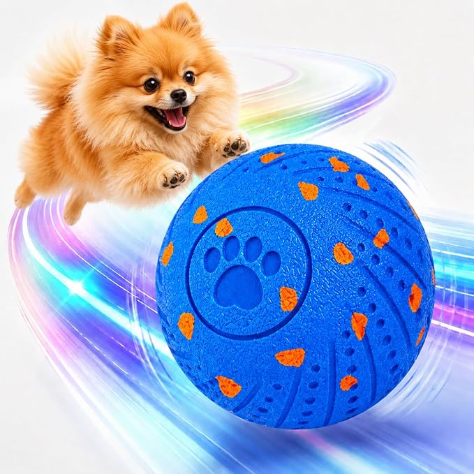 Smart Interactive Dog Ball, Automatic Moving, Bouncing and Rolling Dog Toy with 3 Play Modes, Type-C Rechargeable E-TPU Active Play Ball for Medium and Large Dogs, IP54 Splash-Resistant