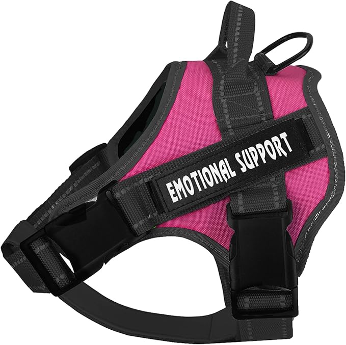 voopet Service Dog Harness,Emotional Support Pet Vest Harness,Reflective Breathable and Adjustable No-Pull ESA Dog Harness for Small Medium Large Dogs (with 4 PCS Removeable Tags) XX-Large (Pack of 1)