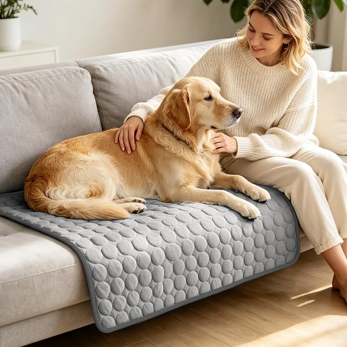 Mannice Pet Cooling Mat, X-Large, 3-4 Degree Cooler, No Water or Electricity Needed, Portable and Foldable, Safe for Dogs and Cats, Non-Irritating, Easy to Use, 3 Years Warranty