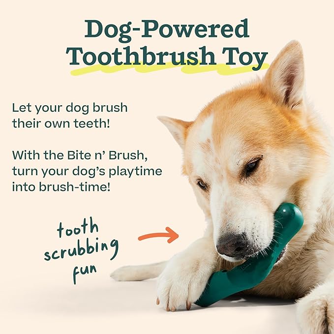 WOOF - Bite n' Brush Refills Treats for the Dog Toothbrush Toy - Scrub Plaque and Tartar from Your Dog's Teeth and Mouth - Dog Dental Sticks - 36 Refills - Chicken - 2 Pack