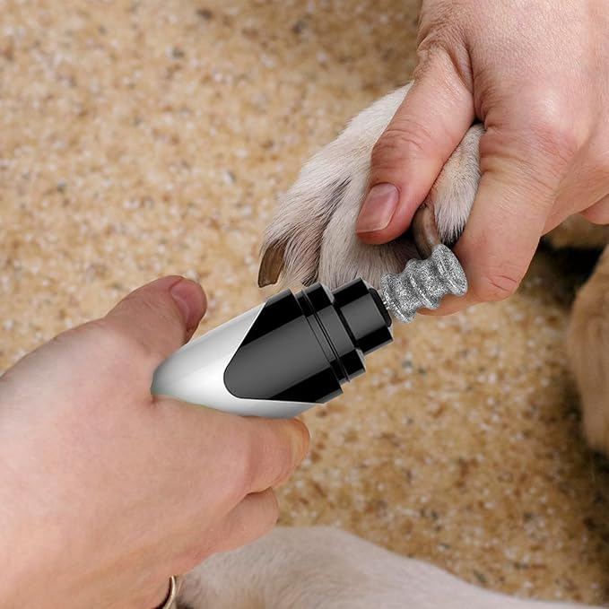 Ptwola Diamond Dog Nail Grinder Bits 1/8" Pet Rotary Toenail Grinder Attachment Dog Claw Grinder Replacement Heads Nail File Wheel for Medium Large Dogs Nail Care Trimming