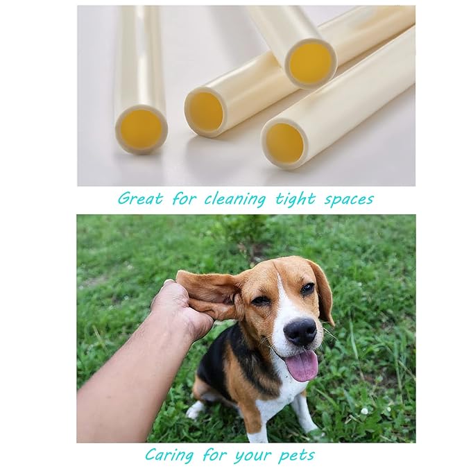 6 Inch Long Cotton Swabs,Single Round Tips with Wooden Handle for Gun Cleaning,Pet Care and Makeup