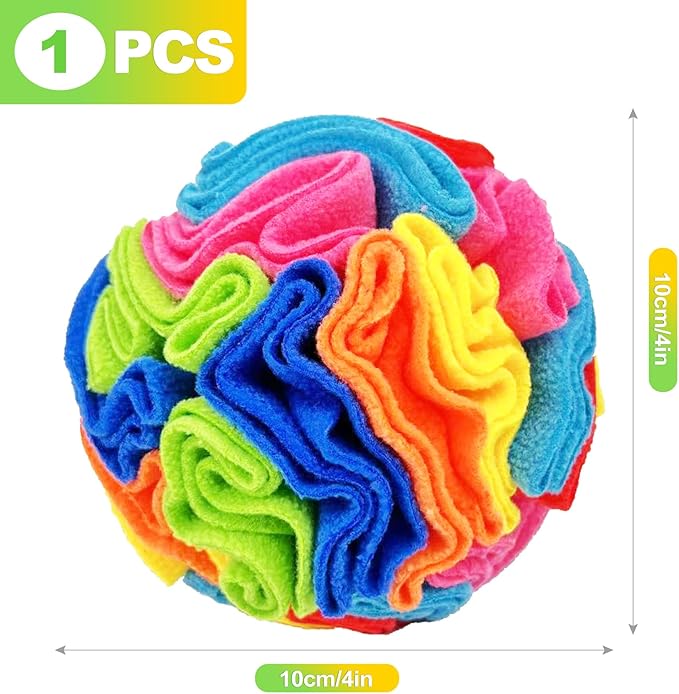 Dog Snuffle Ball Interactive Puzzle Toy for Dogs Toy for Small Medium Large Dogs Machine Washable Keeps Dogs Busy and Mentally Stimulated