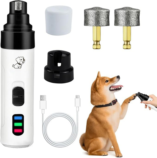2026 New Dog Nail Clippers Silent, Quiet Dog Nail Grinder, Painless Paws Grooming & Smoothing, Electric Pet Nail Trimmer for Cats and Other Animals, Ideal for Sensitive Dogs of All Breeds & Sizes