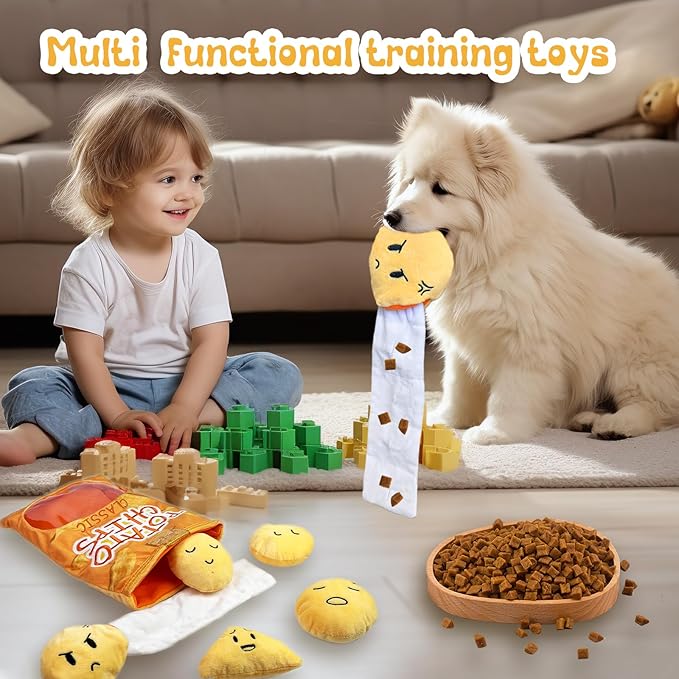 Hide and Seek Plush Dog Toys, Interactive Plush Hide and Seek Dog Toys Durable Hide and Seek Puppy Toys for Small and Medium Dogs