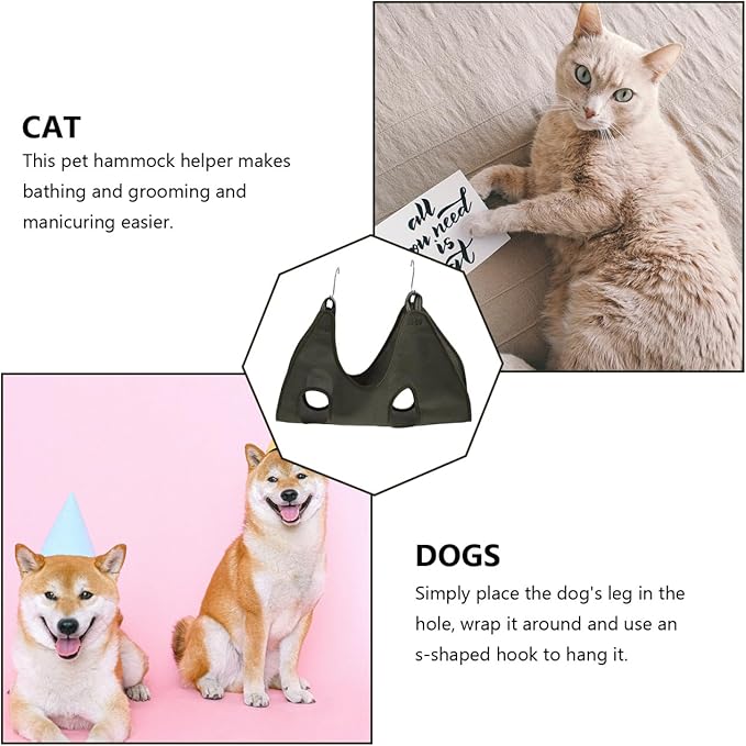 1Pc Upgrade Pet Grooming Hammock Lightweight Durable Safe Comfortable for Dog Cat Easy Nail Trimming Bathing Grooming