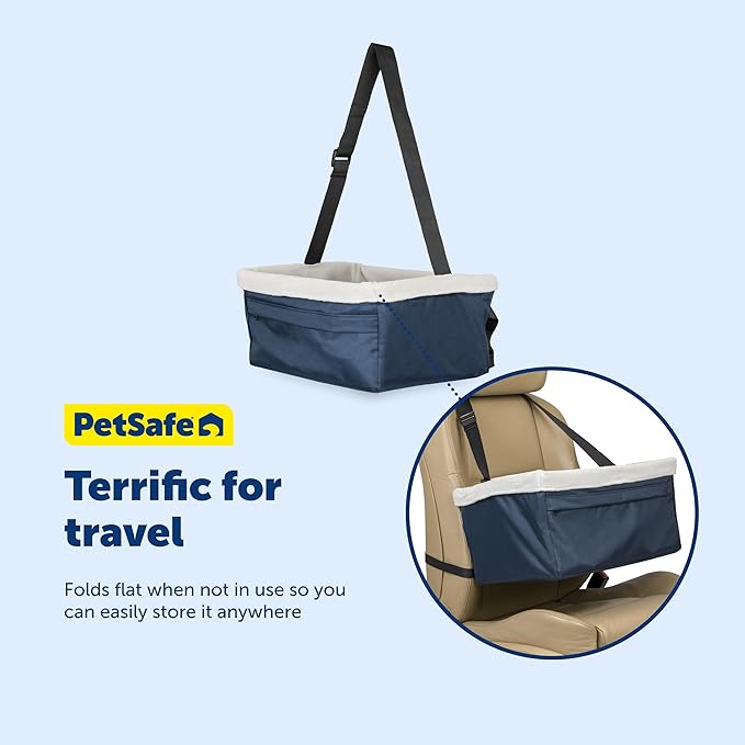 PetSafe Happy Ride Booster Seat - Navy - 25 lb