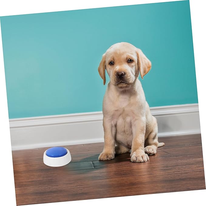 UPKOCH 4pcs Dog Talking Button Pet Voice Button Interactive Recording for Dogs Fun Puppy Accessories No Battery Needed Random Color