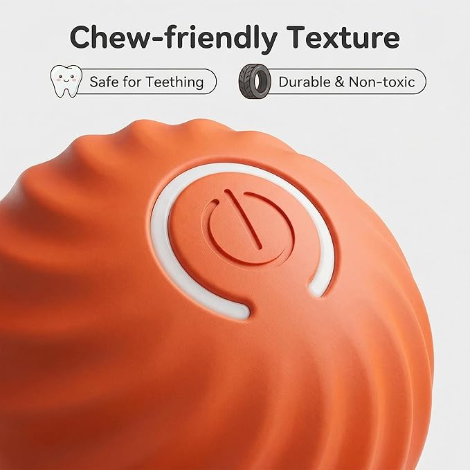 Winb Interactive LED Dog Ball Shell（2 inch）- Only Shell- Small Dogs Ball Play and Wicked Fun, Orange