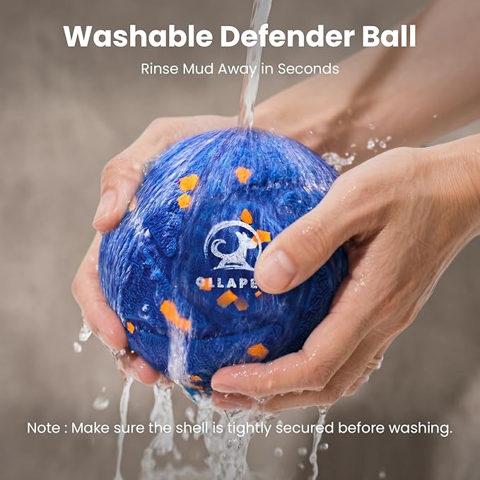 Smart Interactive Dog Ball Toys - Auto Bouncing & Rolling, Chew-Resistant E-TPU Material, 3 Interactive Modes, IPX7 Waterproof, Smart Chase Pet Toy Ball for Medium and Large Dogs - Blue