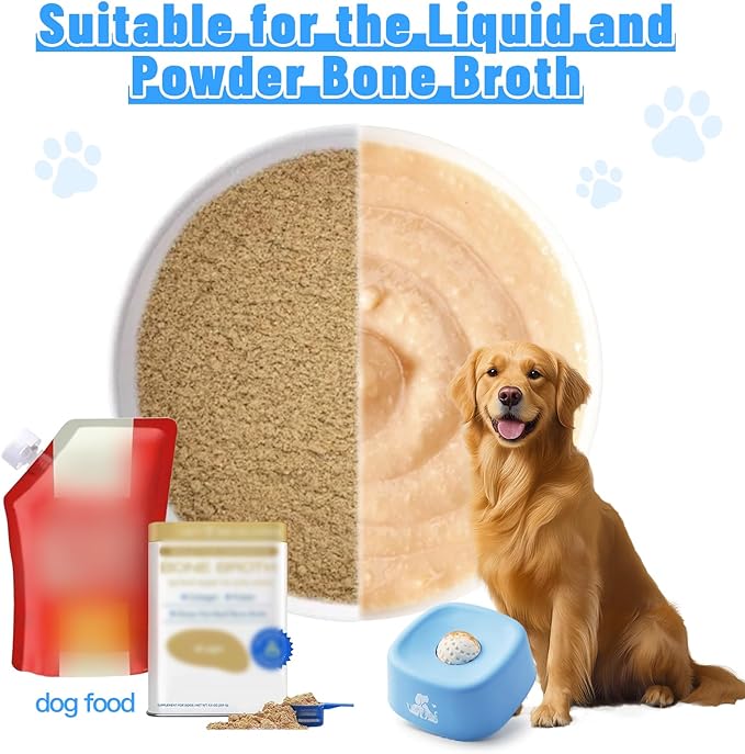 TUGFREE Slow Feeder Dog Bowls, Lick Sphere Puzzle Feeder for Liquid Treats, Non-Spill Puppy Lick Bowl for Bone Broth & Yogurt, Interactive Slow Eating Toy for Anxiety Relief, Boredom and Post-Op Care