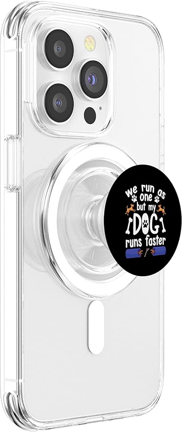 Dog Agility Trainer We Run As One Tunnels Rings Jumps PopSockets MagSafe PopGrip for iPhone