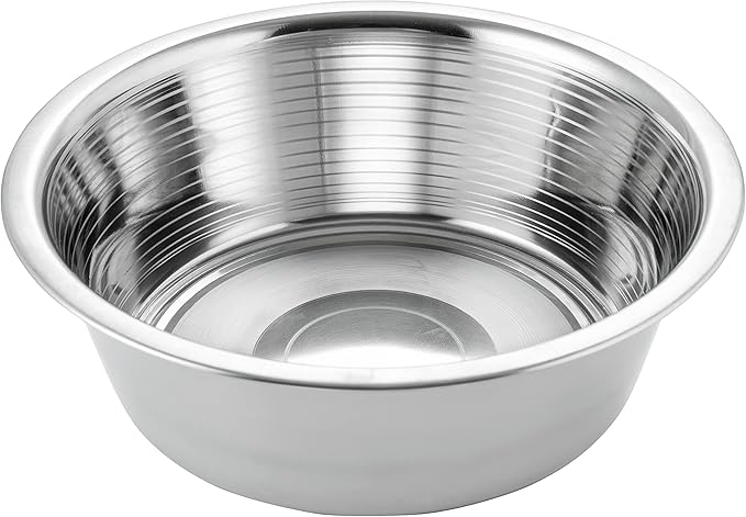 2-Pack Stainless Steel Dog Bowls 8 Cups (1.9L), Durable Metal Pet Food & Water Dish for Medium to Large Dogs – Rust-Resistant
