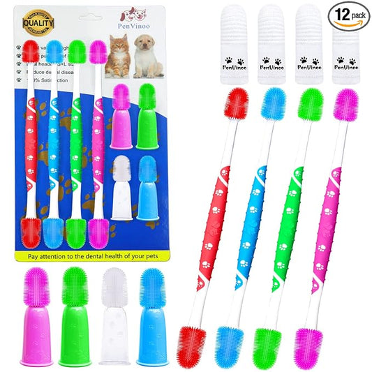 360 ° Dog Toothbrush Pet Toothbrush 360 ° Finger Toothbrush Medium and Large Dogs