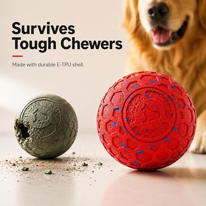 Interactive Dog Ball for Medium & Large Dogs, Automatic Moving Dog Toy with Motion Activation, USB Rechargeable Self Rolling Ball for Boredom Relief, Indoor Exercise & Independent Play