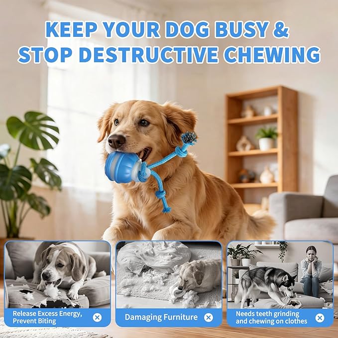 Dog Toys, Interactive Dog Toys, Automatic Interactive Dog Ball, 3 Modes Motion Activated Dog Balls for Medium Large Dogs, Type-C Rechargeable & Bite-Resistant, Keep Pets Busy for Small Large Breeds