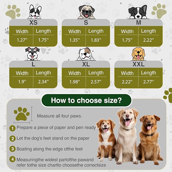 Dog Shoes for Hot Pavement and Snow - Waterproof, Non-Slip, Breathable Booties with Adjustable Straps for Small Medium, and Large Dogs (Black, S)