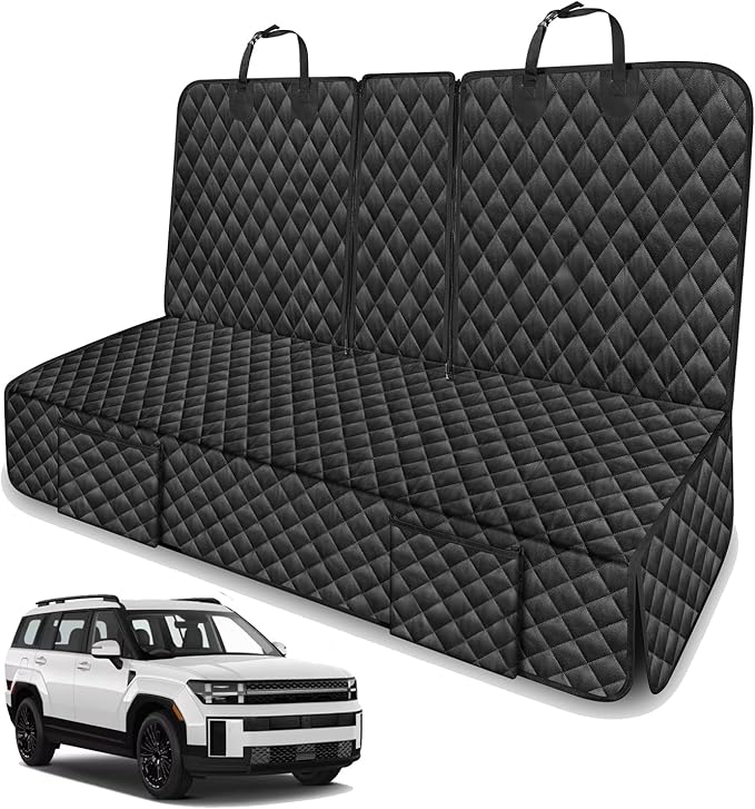 Dog Car Seat Cover for Back Seat Compatible with Hyundai Santa Fe Tucson Kona Accessories, Waterproof Non-Slip Pet Bench Backseat Covers 2026 New