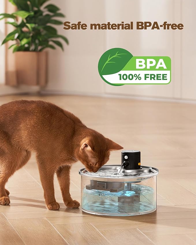 VKIMISS Cat Water Fountain Filters: Pet Water Dispenser Filter Replacement 24 - Packs of Cat Fountain Filters (12 Carbon Filters + 12 Sponges) Multiple Filtration Please Replace it Every 2-3 Weeks