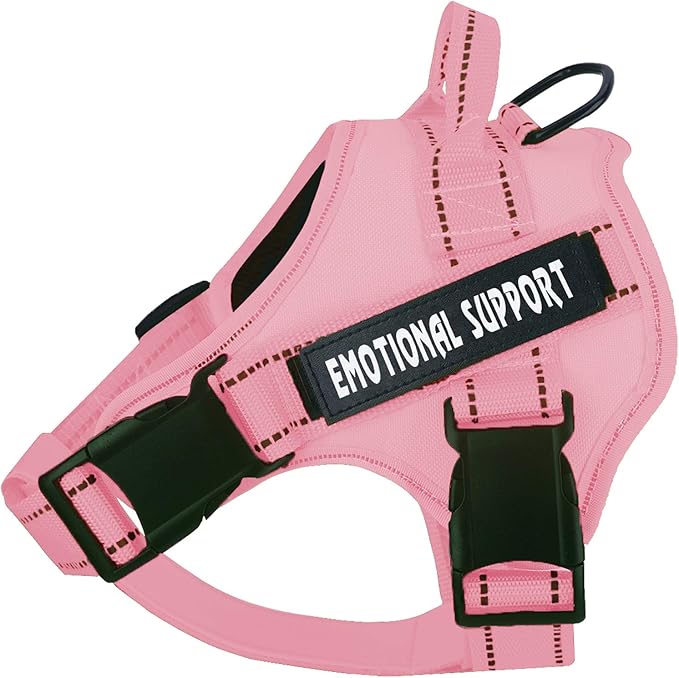 voopet Service Dog Harness, Emotional Support Pet Vest Harness, Reflective Breathable & Adjustable No Pull ESA Harness for Small Medium Large Dogs (with 4 PCS Removeable Tags),XX Large (Pack of 1)