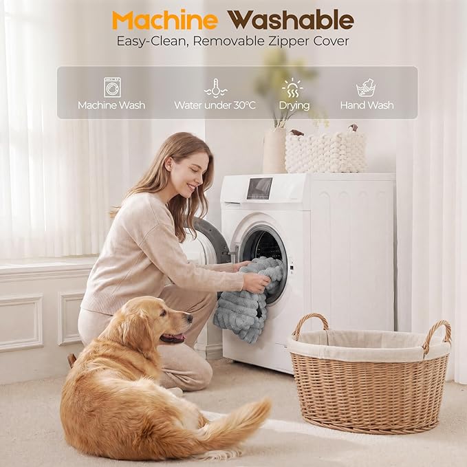 Orthopedic Dog Bed for Extra Large Dog, Waterproof Pet Bed for Crate,Non-Slip Bottom and Egg-Crate Foam with Removable Washable Cover Crate Bed,Grey,41"x27"x4"