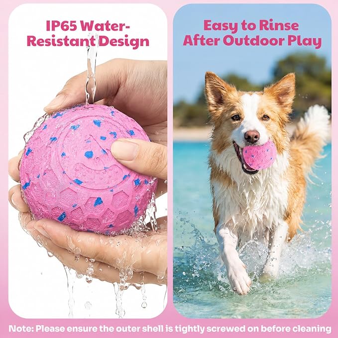 Interactive Dog Ball for Medium & Large Dogs, Automatic Moving Dog Toy with Motion Activation, USB Rechargeable Self Rolling Ball for Boredom Relief, Indoor Exercise & Independent Play