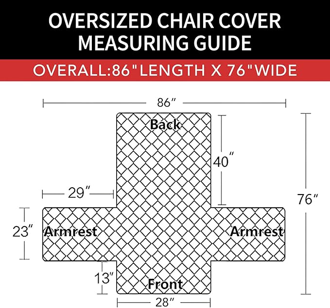 Easy-Going Oversized Chair Sofa Slipcover Reversible Sofa Cover Water Resistant Couch Cover Furniture Protector Cover with Elastic Straps for Pets Dog (Oversized Chair, Chocolate/Chocolate)