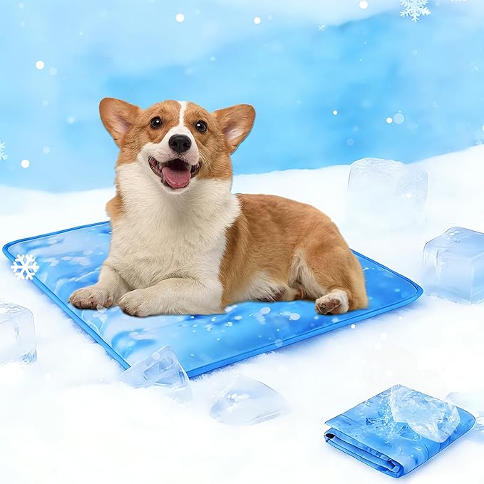 Dog Cooling Mat 2.0, Universal Pet Cooling Pad, Double-Sided Durable Water-Resistant, Portable and Easy to Clean, Suitable for All Pets, Keep Your Pet Cool Indoors and Outdoors (29.5" x 29.5")