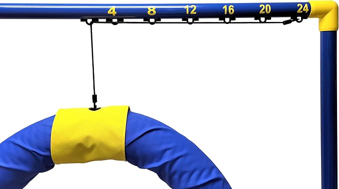 ActiveDogs Endurance Agility Agility Competition Tire Jump PVC Frame for Dog Agility Tunnel Equipment Indoor or Outdoor use (Standard Tire)