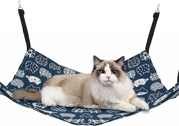 Cat Hammock & Swing - Indoor Kitten Bed & Accessories for Cat Crates & Pet Cage