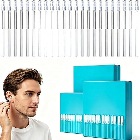 72 Pcs Earwax Swabs Ear Wax Tool, Reusable Adhesive Earwax Swabs, Gentle Ear Cleaning Stick Sticky Ear Cleaning Stick Gentle, Reusable Adhesive Ear Cleaning Sticks