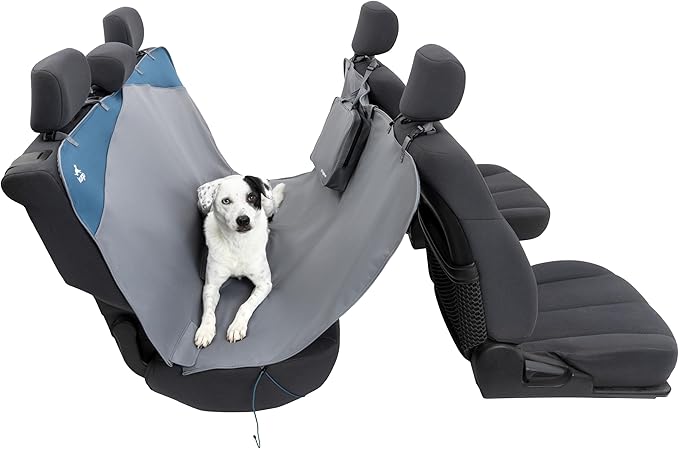 Kurgo Wander Dog Hammock Car Seat Cover for Pets, Pet Seat Cover, Car Hammocks for Dogs, Water-Resistant (55" Wide, Black)