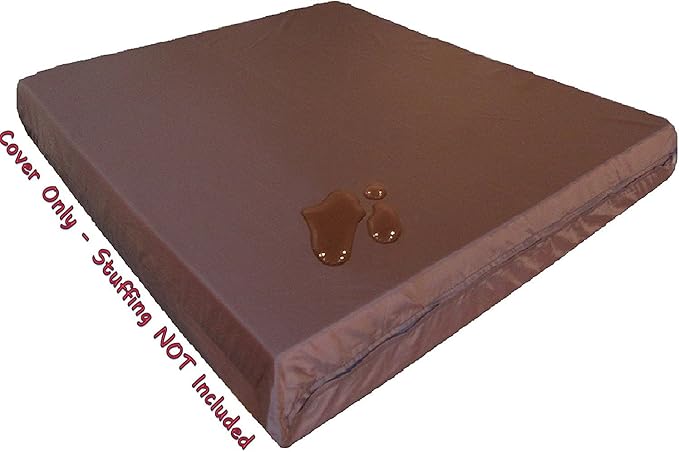 Dogbed4less 2 Pack Internal Duvet Case Waterproof Zipper Dog Bed Cover for Small Medium 35"x20"X4" Memory Foam Pad Pet Bed - 39"X24" Flat