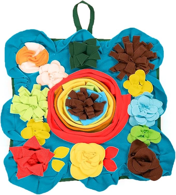 PET ARENA Snuffle Mat for Dogs - Adjustable Interactive Puzzle Toy (Multicolor)