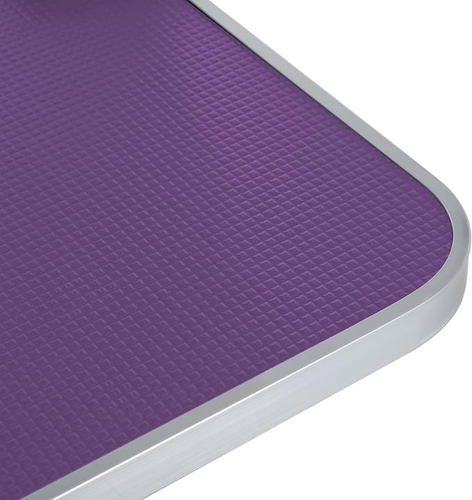 Professional Dog Pet Grooming Table Adjustable Heavy Duty Portable w/Arm & Noose & Mesh Tray (Purple, 46")