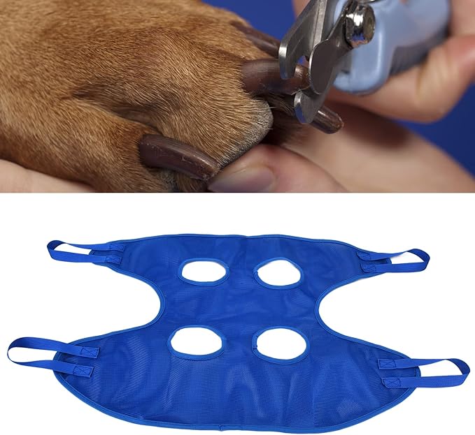 Dog Grooming Sling Hammock, Multifunctional Pet Grooming Hammock Helper Pet Hammock for Bathing Washing Grooming Trimming Nail (S 80 X 80 X 38cm (31.5in L X 31.5in W X 14.96in H))