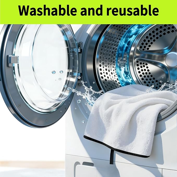 Leader Accessories Towel Bucket Seat Cover Waterproof White Machine Washable for Athletes Running Swimming Boxing Workout Outdoor Sports