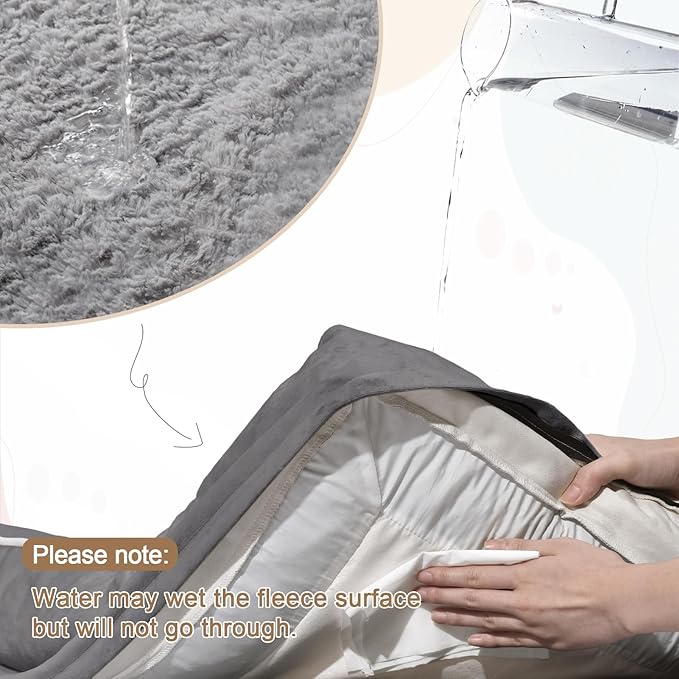 Large Dog Bed Orthopedic for Large Sized Dogs, Waterproof Dog Bed with Removable Washable Cover, Egg Crate Foam Pet Couch Sofa with Non-Slip Bottom, Grey