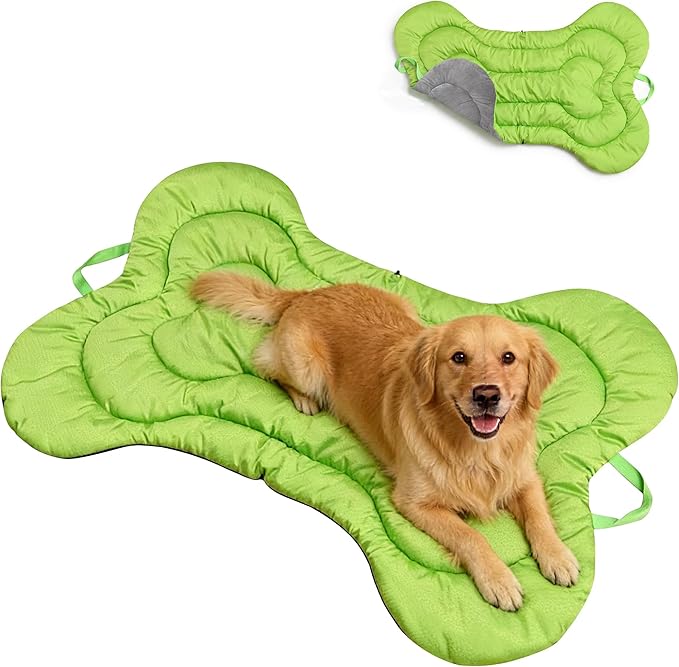 Outdoor Dog Bed for Car Travel Dog Bed Mat - Portable Foldable Reversible Pet Mat, Washable All-Season Cooling Mat for Dogs Camping, Car, Indoor & Outdoor Double-Sided Anti-Grabbing