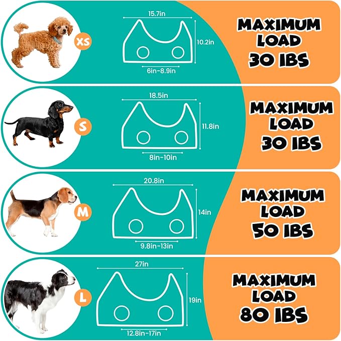 Dog Grooming Kit, Dog Grooming Supplies, Dog Grooming Hammock, Dog Grooming Harness, Dog Nail Clippers, Dog Nail Grinder, Hooks, Dog Hammock Kit for Nail Trimming/Hair Trimming(Coffee, M)