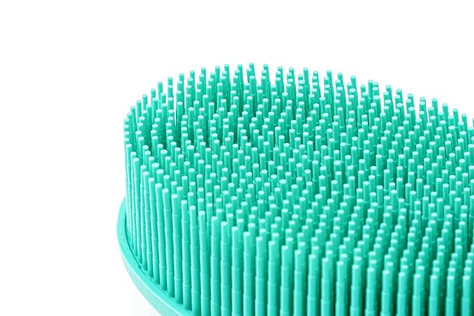 Premium Sensory Brushes for Kids or Autism,Soft Silicone Body Scrubber,2 in 1 Sensory Room Occupational Therapy,Silicone Loofah,Pets Shower Brush Bath Brush Shampoo Brush (3pcs(Big Oval))