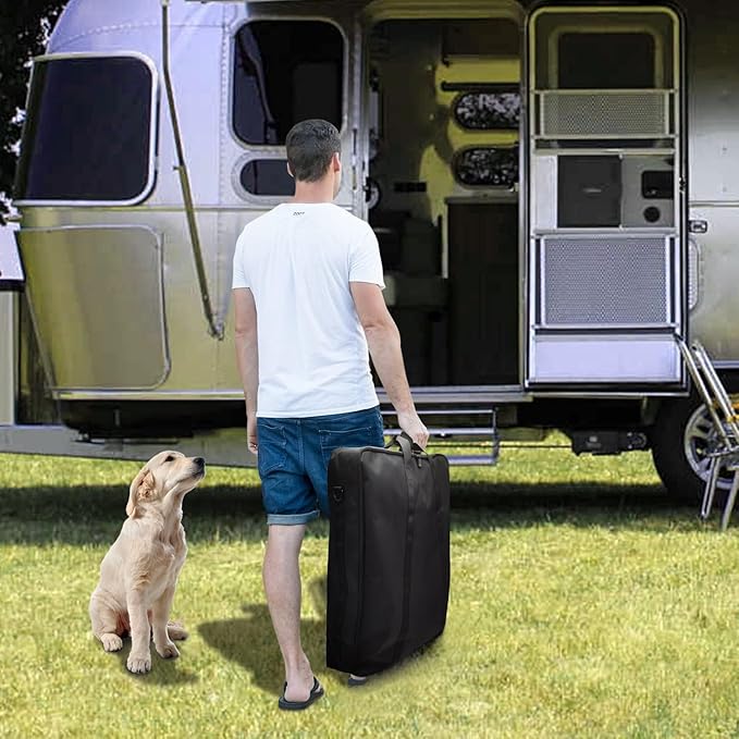 24" Dog Playpen Storage Bag, Suitable for Foldable Exercise Pet Playpens, Dog Fence Travel Bag with Handles for Camping and RV Trip, Waterproof Oxford Fabric