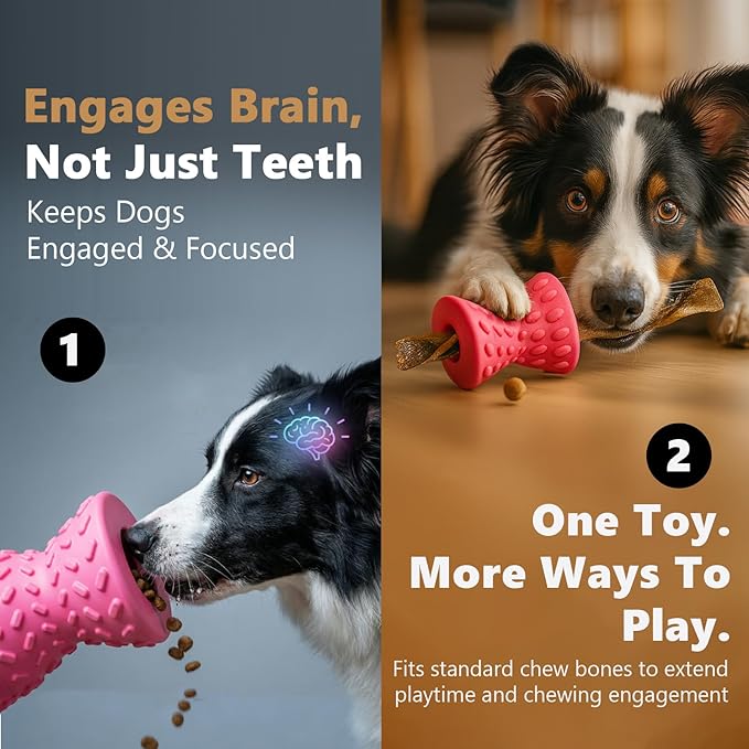Dog Puzzle Toy – Interactive Treat Dispensing Dog Toy to Keep Dogs Busy, Mental Stimulation & Boredom Relief Toy for Indoor Play, Small & Medium Dogs