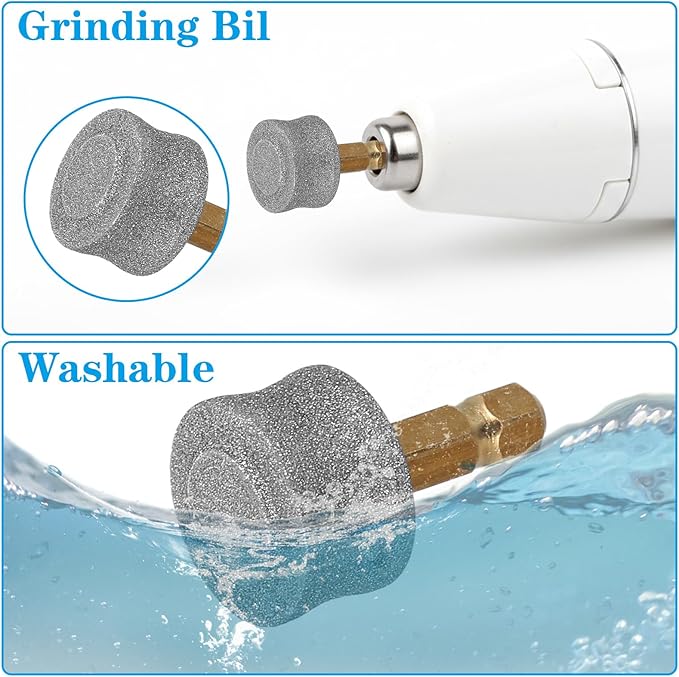 Dog Nail Grinder Replacement Heads, 10pcs Pet Nail Grinder Diamond Tip Replacement, Dog Claw Smoothing Grinders Bits fot Most Electric Pet Paw Trimmer Nails Grinders, Highly Efficient and Safe