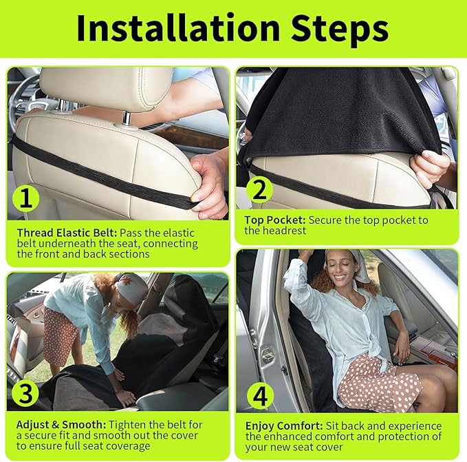 Leader Accessories Towel Car Seat Cover Waterproof Blue for Truck SUV Front Seat Machine Washable - After The Gym, Runs, Swimming, Surfing