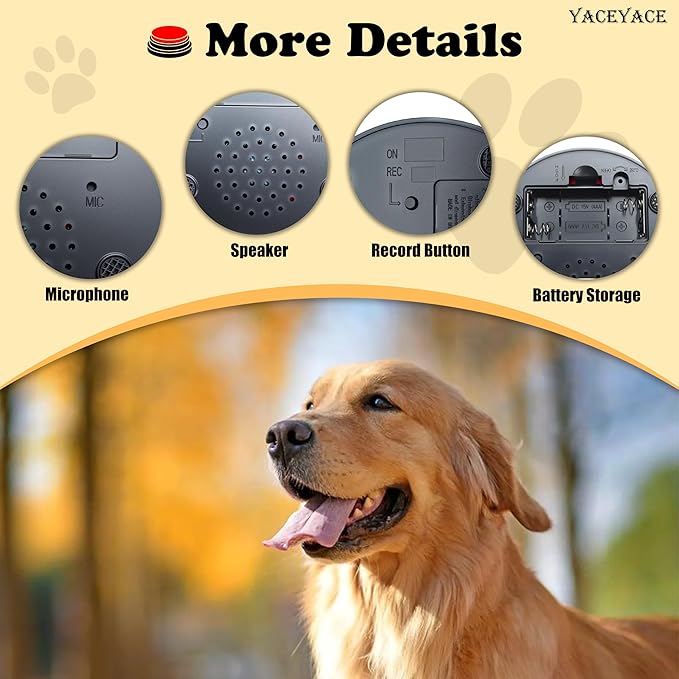 Dog Buttons for Communication, 8Pcs Colorful Talking Buttons for Dogs or Pets, Button for Dogs to Communicate, Pet Training