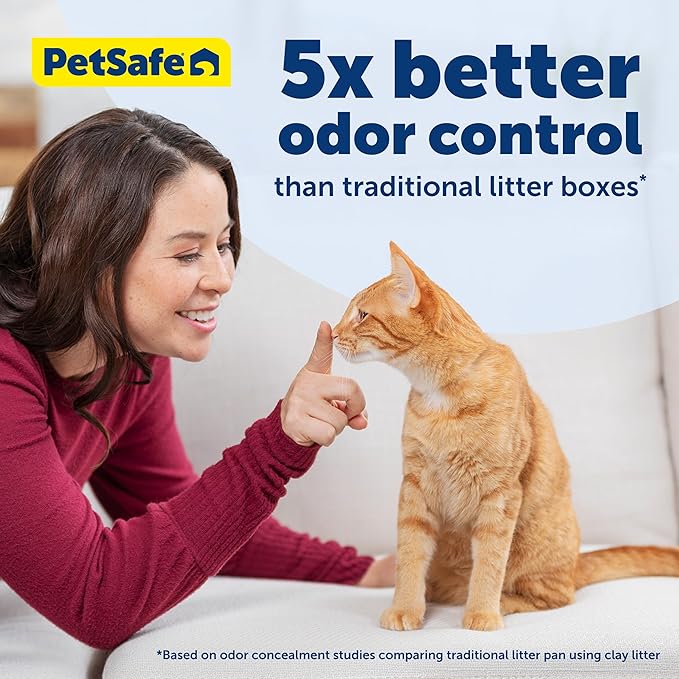 PetSafe ScoopFree Crystal Litter Tray Refills – Lavender Crystals, 3-Pack – Disposable Tray – Includes Leak Protection & Low Tracking Litter – Absorbs Odors on Contact