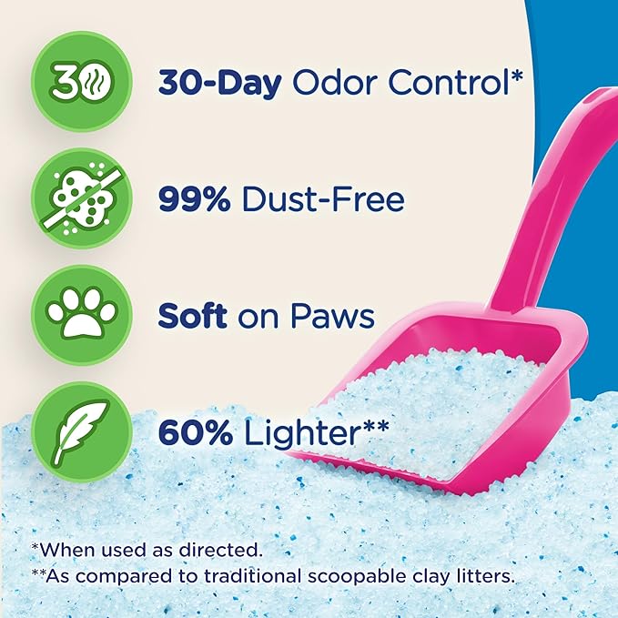 ULTRA MICRO CRYSTALS UNSCENTED PREMIUM NON-CLUMPING CAT LITTER, 5-LB BAG