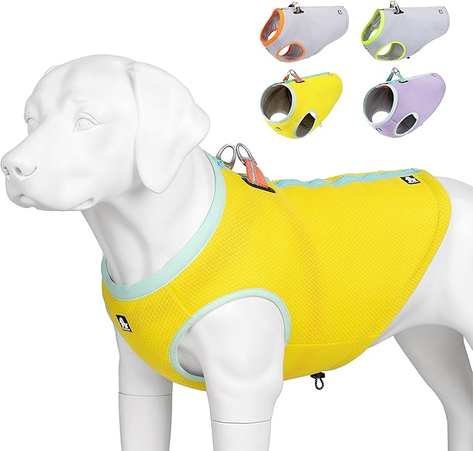 JUXZH Truelove Dog Cooling Vest Harness Cooler Jacket with Adjustable Zipper for Outdoor Hunting Training and Camping